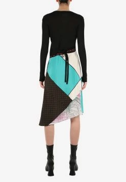 Marine Serre Asymmetric Paneled Wrap Dress Multicolor 7 Marine Serre Asymmetric Paneled Wrap Dress Multicolor -Evening Dresses Popular Store MzE0MTAx