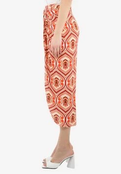 Etro Geometric Print Sarong Skirt Orange 6 Etro Geometric Print Sarong Skirt Orange -Evening Dresses Popular Store MzE1Njg1