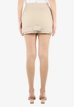 Burberry Buttoned Mini Skirt With Belt Detail Beige 7 Burberry Buttoned Mini Skirt With Belt Detail Beige -Evening Dresses Popular Store MzE1Nzgz