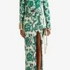 Etro Tree Of Life Maxi Sarong Skirt Green
