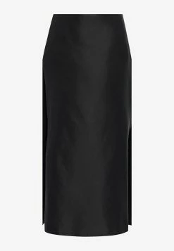 The Row Kanita Midi Silk Skirt Black -Evening Dresses Popular Store MzI3OTcy