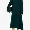 Jil Sander Reversible Asymmetric Midi Skirt Green