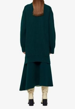 Jil Sander Reversible Asymmetric Midi Skirt Green 6 Jil Sander Reversible Asymmetric Midi Skirt Green -Evening Dresses Popular Store MzI4MTg5