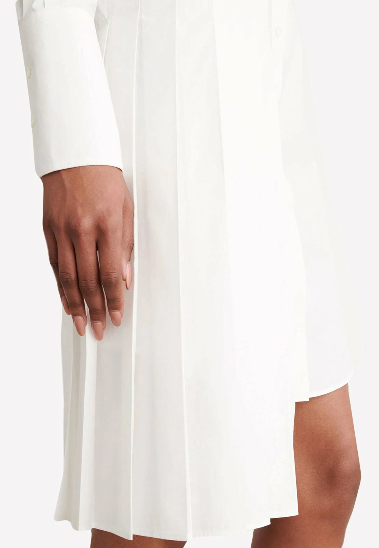 Off-White Diag Asymmetric Shirt Dress White 3 Off-White Diag Asymmetric Shirt Dress White - Image 3