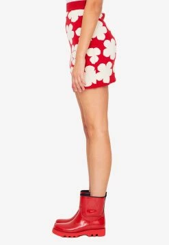 Kenzo Floral Wool Jacquard Mini Skirt Red 6 Kenzo Floral Wool Jacquard Mini Skirt Red -Evening Dresses Popular Store MzM1NzQ0