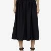 Max Mara Pleated Midi Skirt Black