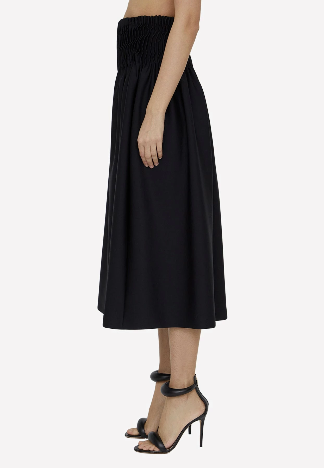 Max Mara Pleated Midi Skirt Black 3 Max Mara Pleated Midi Skirt Black - Image 3