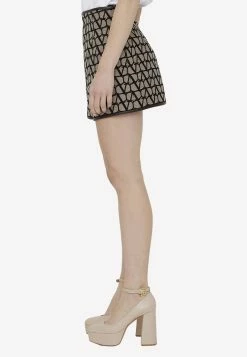 Valentino Iconographe Toile Shorts Beige -Evening Dresses Popular Store MzU2NzM4
