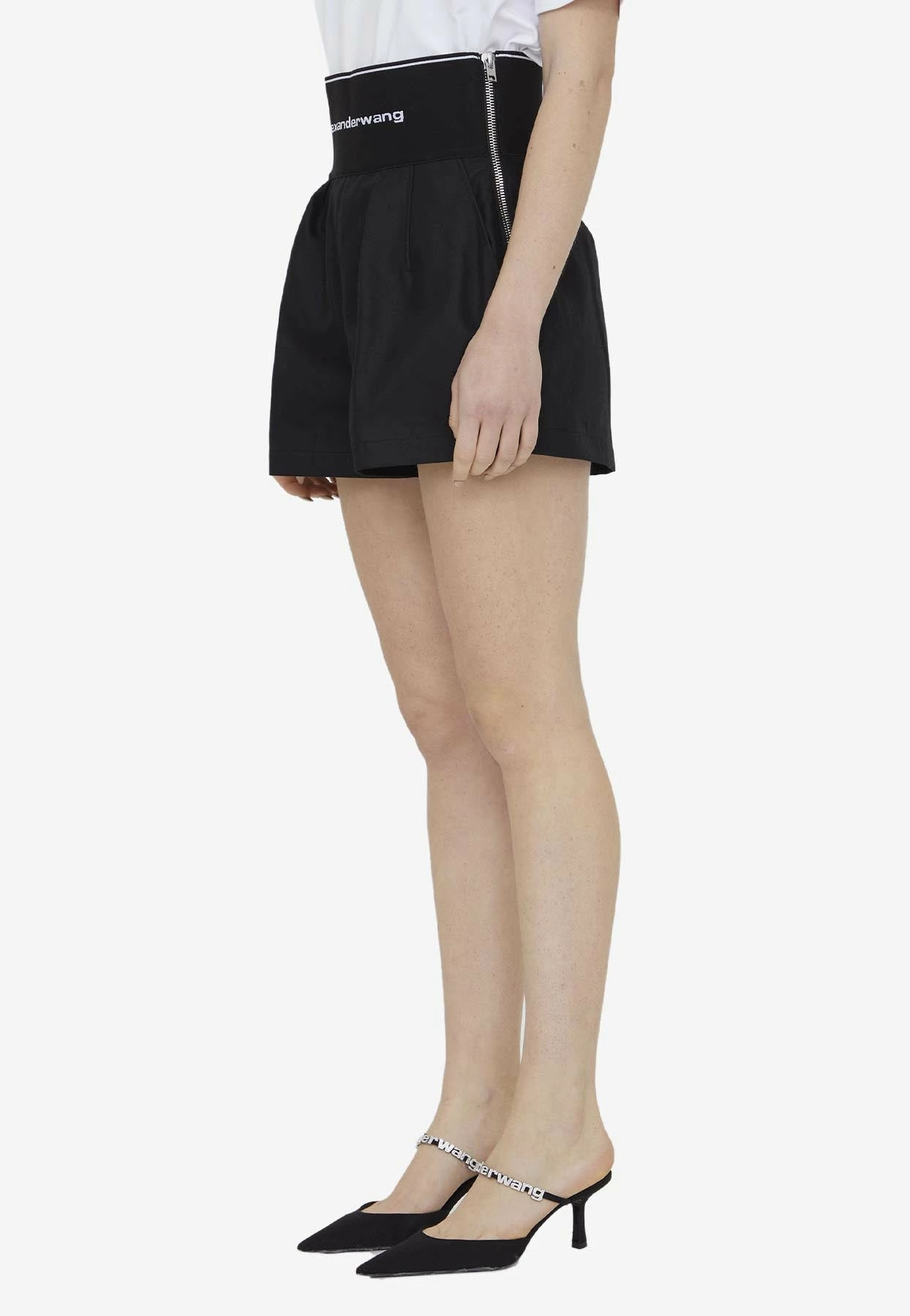 Alexander Wang Safari High-Waist Tailored Pants Black 2 Alexander Wang Safari High-Waist Tailored Pants Black - Image 2