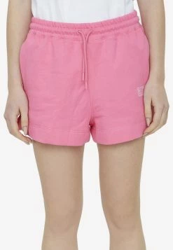 GANNI Logo Drawstring Shorts Pink