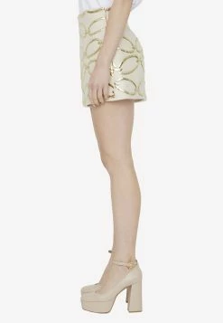 Valentino Chain 1967 Brocade Shorts Gold -Evening Dresses Popular Store MzU3MTMy