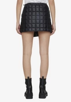Moncler Plaid Quilted Mini Wrap Skirt Black -Evening Dresses Popular Store MzU4NTc3