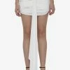 The Attico Fran Draped Mini Skirt White