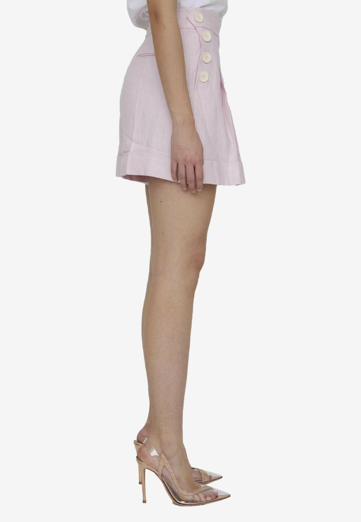 Zimmermann High-Waisted High Tide Shorts Pink 3 Zimmermann High-Waisted High Tide Shorts Pink - Image 3
