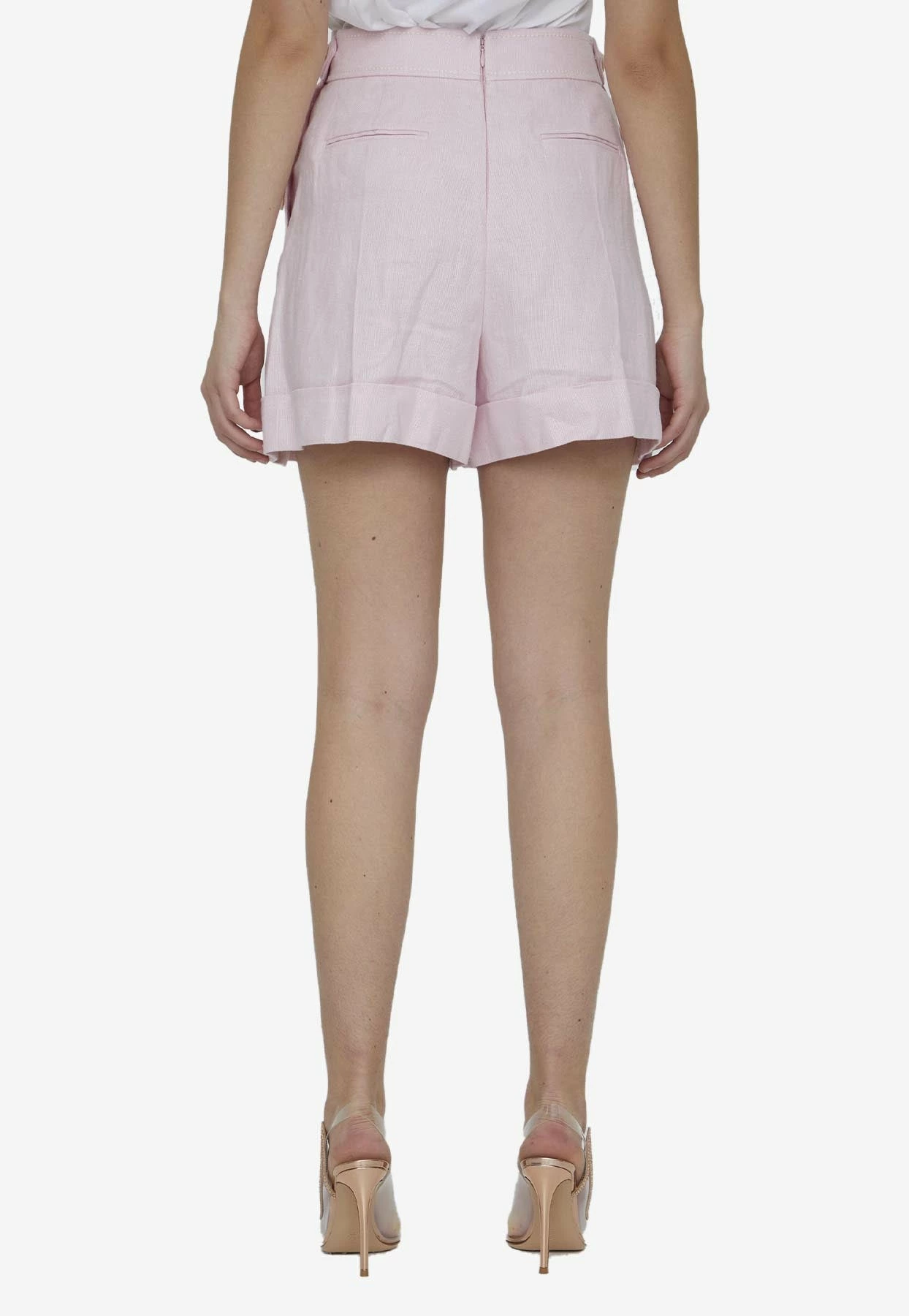 Zimmermann High-Waisted High Tide Shorts Pink 4 Zimmermann High-Waisted High Tide Shorts Pink - Image 4