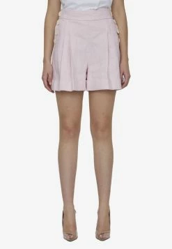 Zimmermann High-Waisted High Tide Shorts Pink