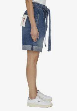 Golden Goose DB Belted Denim Shorts Blue -Evening Dresses Popular Store MzUxNzQy