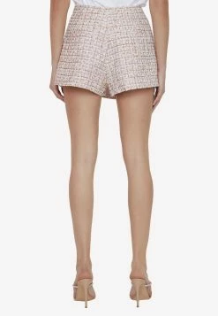 Self-Portrait Bouclé High-Waisted Shorts Pink -Evening Dresses Popular Store MzUzNjY4