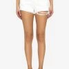Golden Goose DB Journey High-Waisted Mini Shorts White