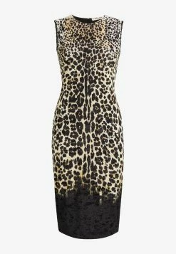 Roberto Cavalli Queen Of Sicily Leopard Print Midi Dress Multicolor -Evening Dresses Popular Store NQT118 206CB78 20T0108