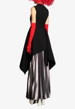 Solace London Henley Pleated Crepe Maxi Skirt Silver 5 Solace London Henley Pleated Crepe Maxi Skirt Silver -Evening Dresses Popular Store OS31052BSILVER 202