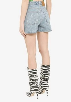 Off-White Arrows-Pattern Denim Shorts Blue 8 Off-White Arrows-Pattern Denim Shorts Blue -Evening Dresses Popular Store OWYC007S22DEN002 K OFFW 4040.d
