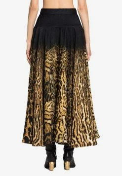 Roberto Cavalli Python And Ocelot-Print A-Line Skirt Multicolor 6 Roberto Cavalli Python And Ocelot-Print A-Line Skirt Multicolor -Evening Dresses Popular Store PKT304 202RE69 20D0262 203