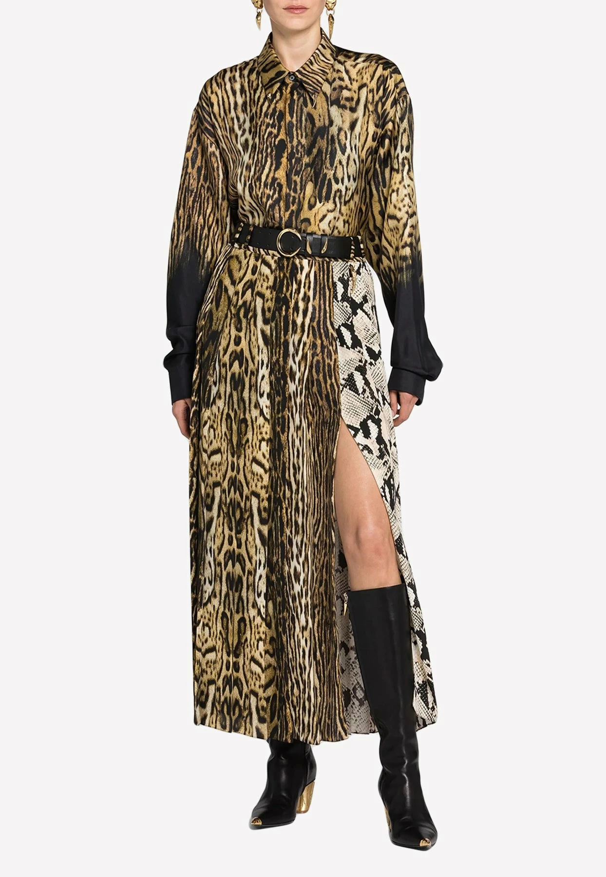 Roberto Cavalli Ocelot And Python-Print Midi Skirt Multicolor 2 Roberto Cavalli Ocelot And Python-Print Midi Skirt Multicolor - Image 2