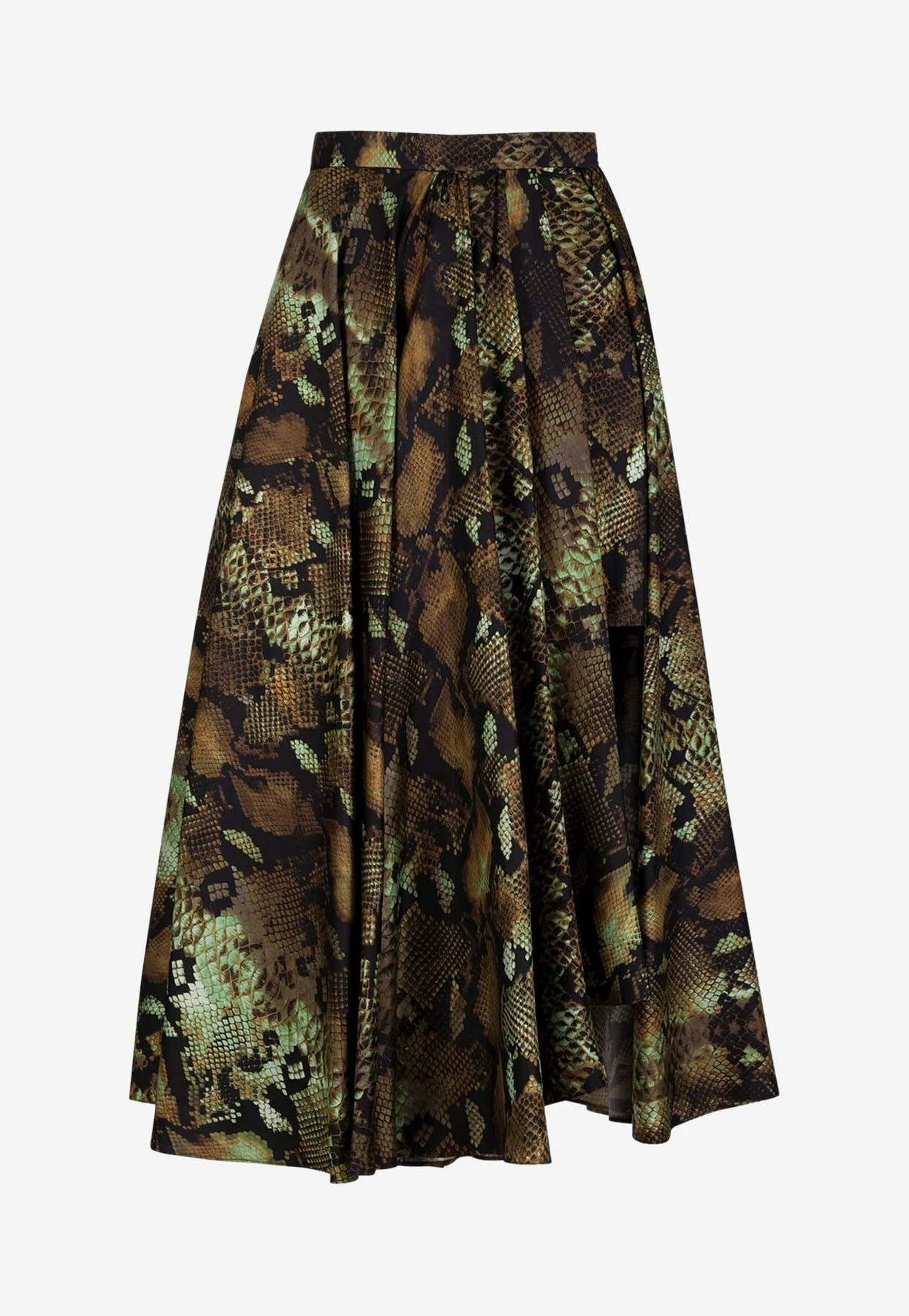Roberto Cavalli Python Print Pleated Midi Skirt Multicolor 2 Roberto Cavalli Python Print Pleated Midi Skirt Multicolor - Image 2