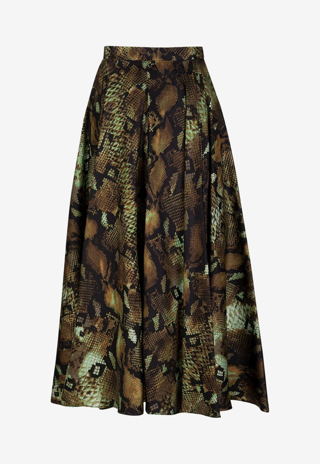 Roberto Cavalli Python Print Pleated Midi Skirt Multicolor 1 Roberto Cavalli Python Print Pleated Midi Skirt Multicolor