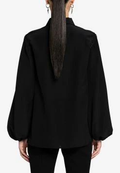 Roberto Cavalli Lace-Up Silk Top Black 6 Roberto Cavalli Lace-Up Silk Top Black -Evening Dresses Popular Store PKT700 20SY001 2005051 203