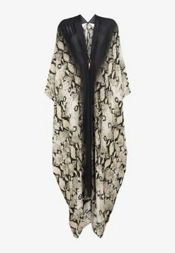 Roberto Cavalli Python-Print Kaftan Multicolor -Evening Dresses Popular Store PKT901 207HE81 20D0262