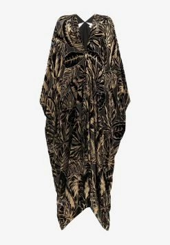 Roberto Cavalli Leaf Velvet Jacquard Kaftan Dress Black 7 Roberto Cavalli Leaf Velvet Jacquard Kaftan Dress Black -Evening Dresses Popular Store PKT901 20VL066 20D0007