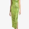 Sachin & Babi Sanza Sequin Embellished Midi Dress Green
