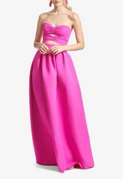 Sachin & Babi Ava Maxi Skirt With Box Pleats Pink