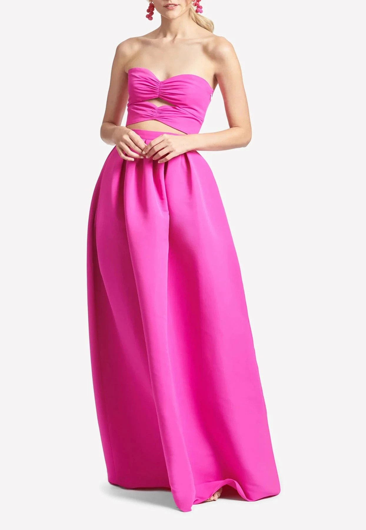 Sachin & Babi Ava Maxi Skirt With Box Pleats Pink 1 Sachin & Babi Ava Maxi Skirt With Box Pleats Pink