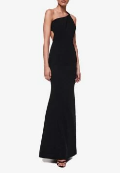 Rachel Gilbert Cecilio Crystal-Embellished Gown Black