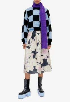 Stine Goya Rue High-Waist Floral Midi Skirt Multicolor