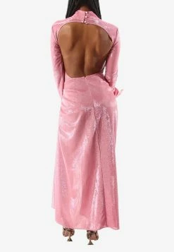 Khirzad Femme Wrap Skirt With Buckle Detailing Pink -Evening Dresses Popular Store SKIRTWITH 20BUCKLEPINK 201
