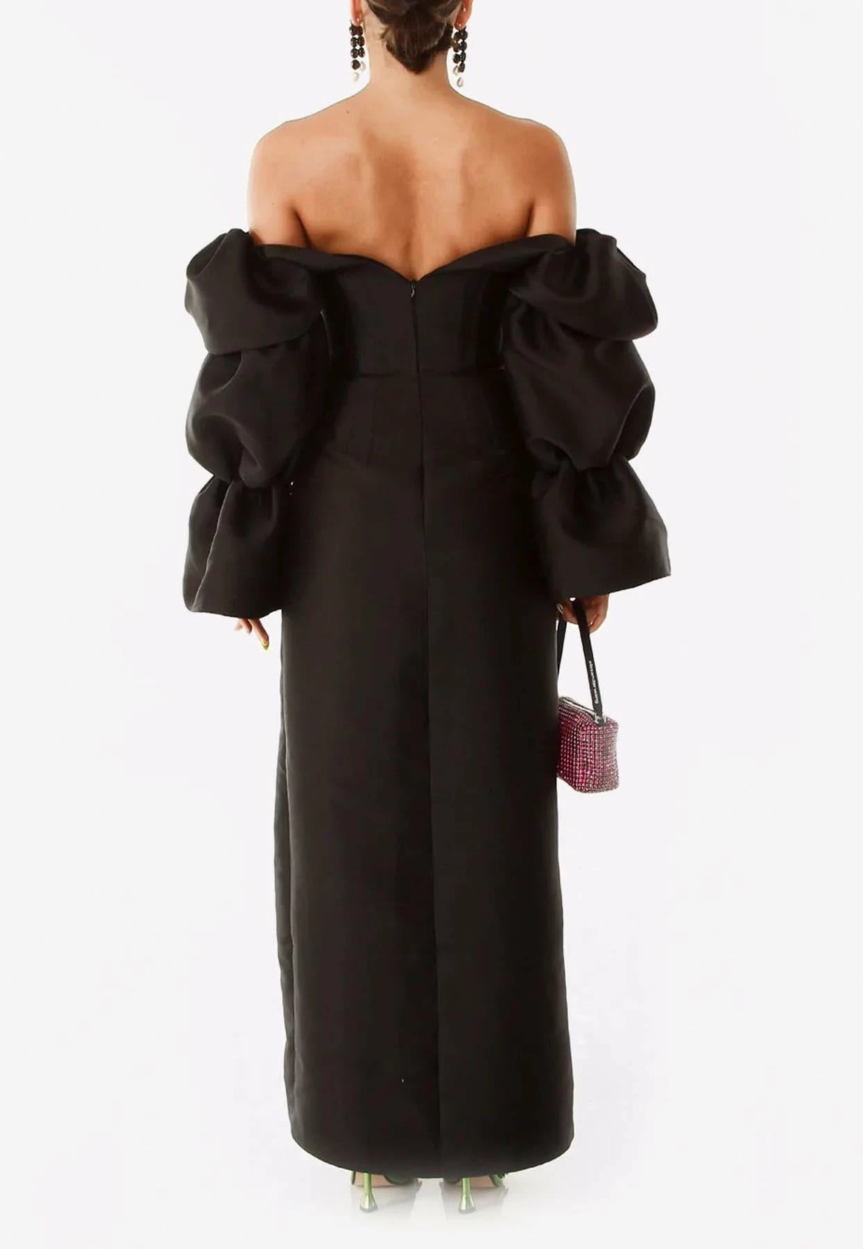 Khirzad Femme Solarino Off-Shoulder Maxi Dress Black 3 Khirzad Femme Solarino Off-Shoulder Maxi Dress Black - Image 3