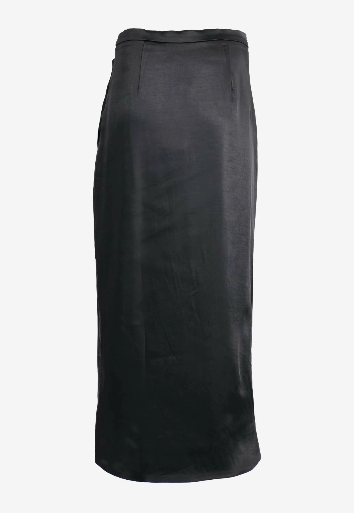 Elliatt Eva High-Waist Satin Skirt Black 2 Elliatt Eva High-Waist Satin Skirt Black - Image 2