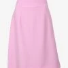 Dolce & Gabbana High-Waist Woven A-line Skirt Pink