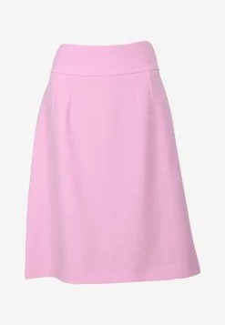 Dolce & Gabbana High-Waist Woven A-line Skirt Pink