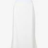 Dolce & Gabbana Scalloped Edge Midi Skirt White