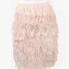 Tom Ford Feathered Pencil Skirt Pink
