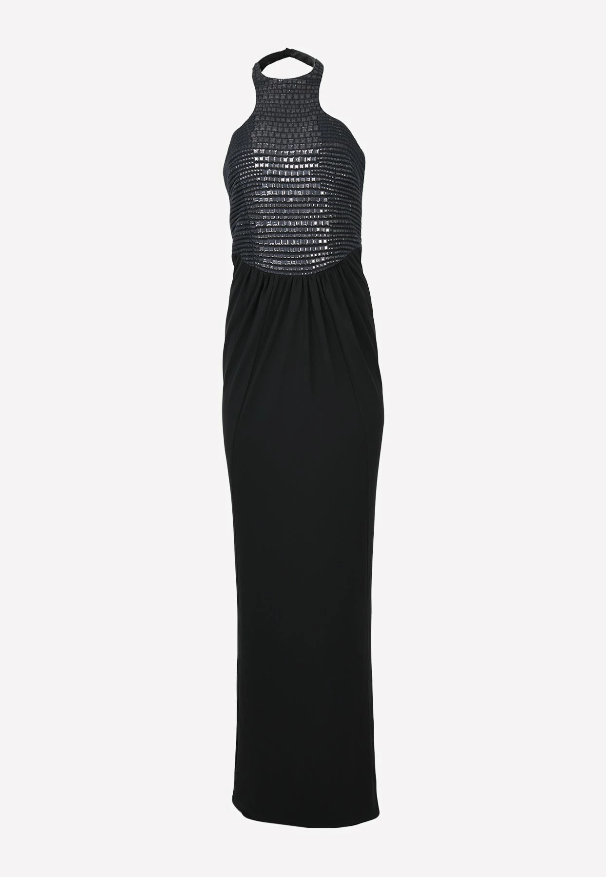 Tom Ford Crocodile Embroidered Halterneck Gown Black 1 Tom Ford Crocodile Embroidered Halterneck Gown Black