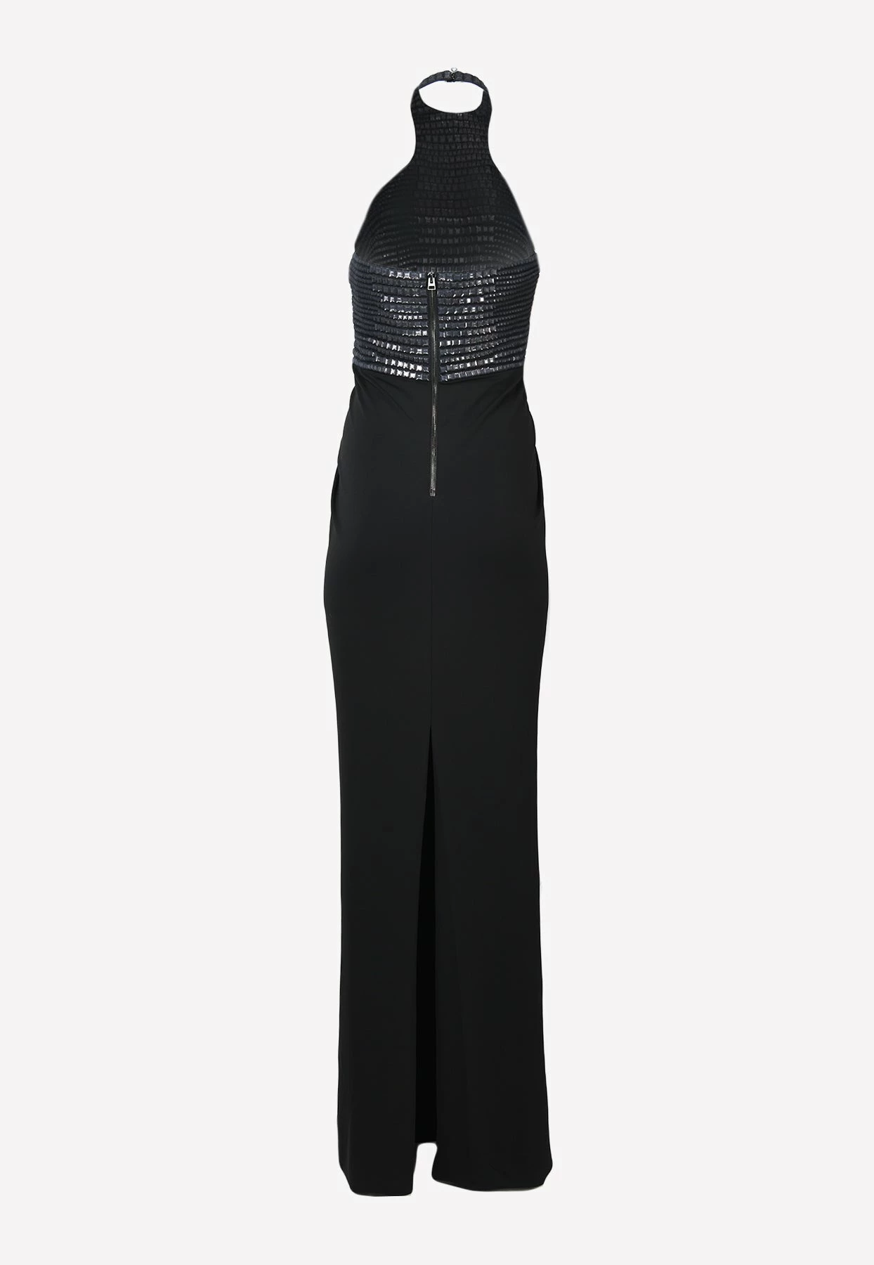 Tom Ford Crocodile Embroidered Halterneck Gown Black 2 Tom Ford Crocodile Embroidered Halterneck Gown Black - Image 2