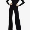 Tom Ford Draped Jersey Jumpsuit Black