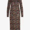 Valentino Optical V Jacquard Cardigan Dress Multicolor
