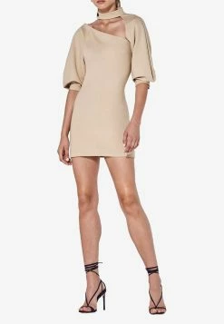Alexis Brandie Mini Dress Beige